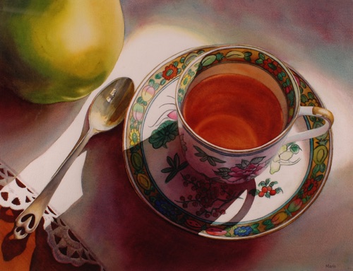 Demitasse with Pear
 21” x 28” 
Private Collection